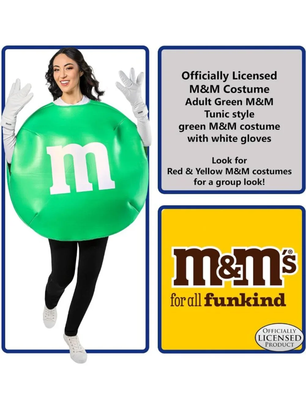 Adult M&M Foam Tabard Costume - Fun Halloween Outfit, Party Wear, Cosplay